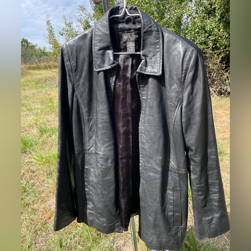 STYLE AND CO LEATHER JACKET